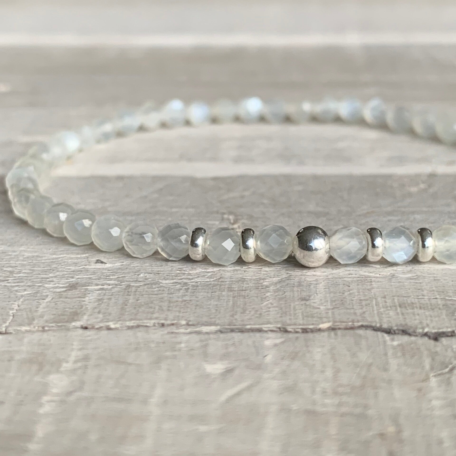 MONDSTEIN Edelstein Armband | 925 Sterling Silber | MONDKREIS