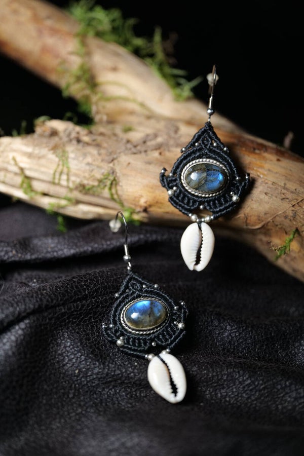 Boucles d'oreilles "cauri"