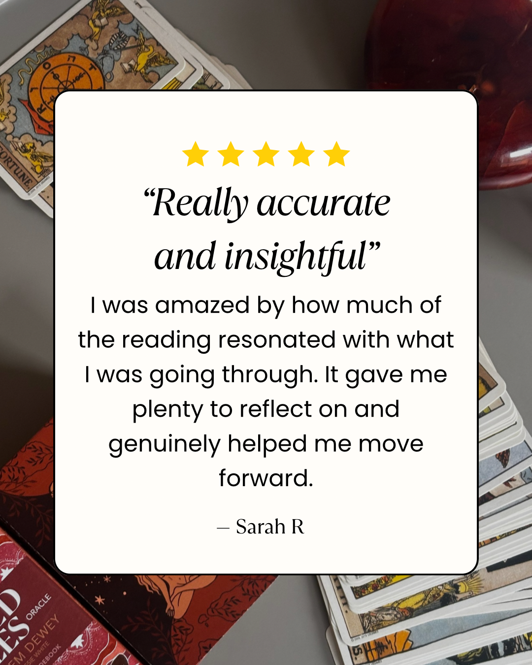 Sarah Testimonial