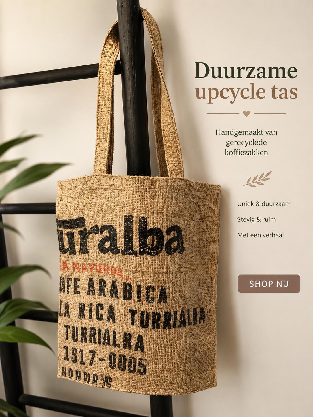 `upcycle jute draagtas. Uralba