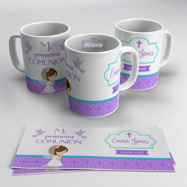 Taza Comunión/Bautizo - "Muñeca"