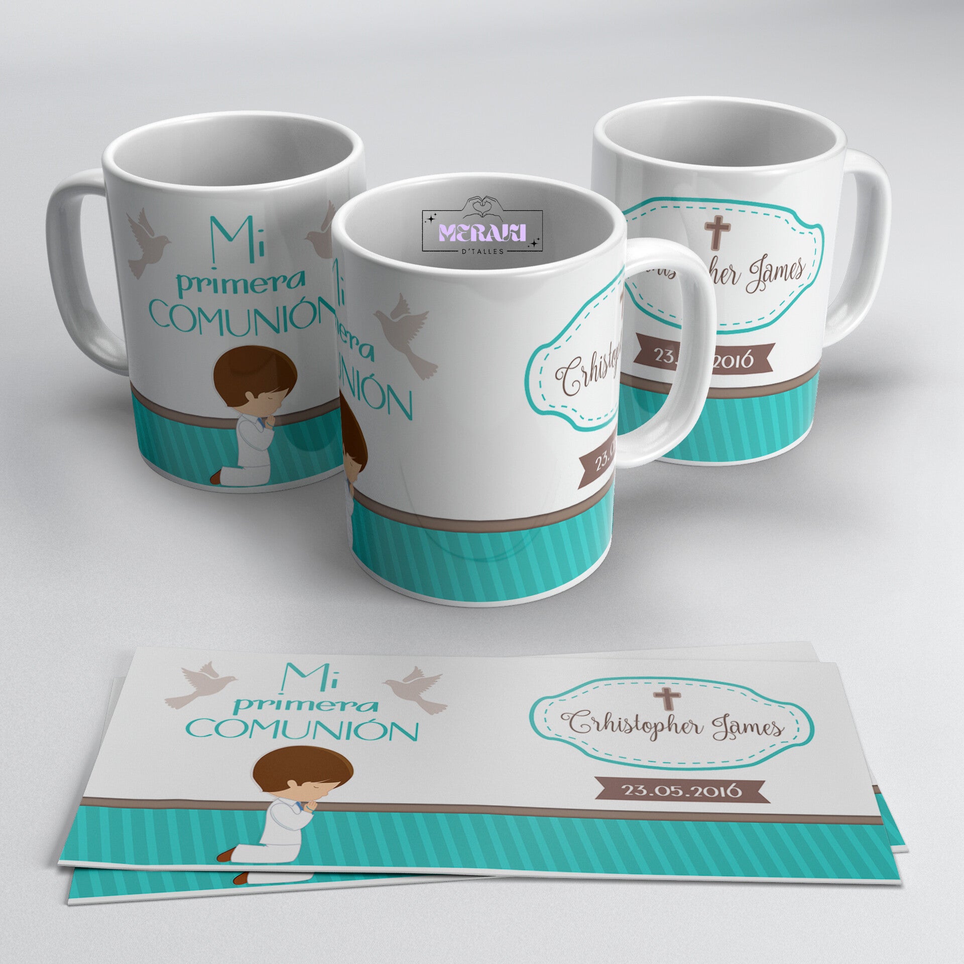 Taza Comunión/Bautizo - "Muñeco"