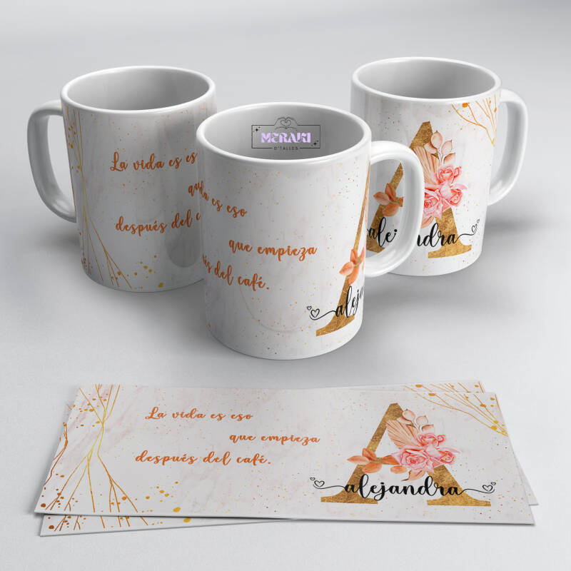 Taza Nombre - Otoño