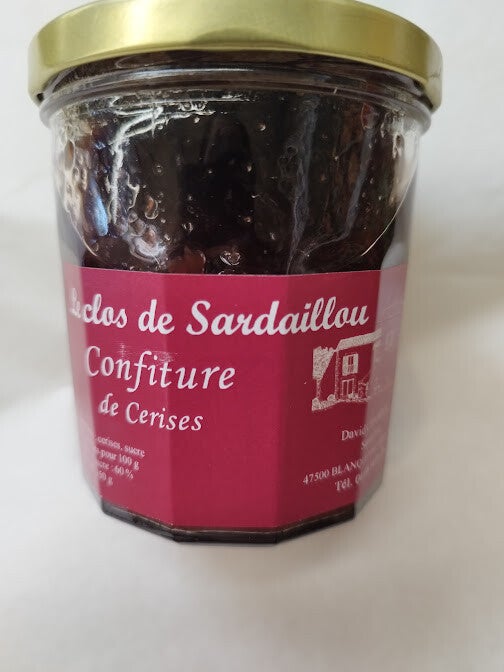 Confiture de cerise noire 220 gr