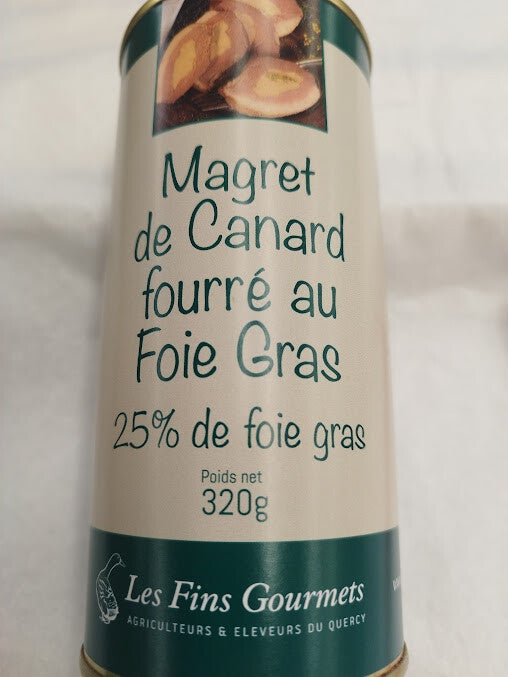 Magret de canard fourré au foie gras 320 gr