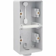 NIKO - Hydro spuitwaterdichte dubbele opbouwdoos, 2 functies, 1 m20-ingang