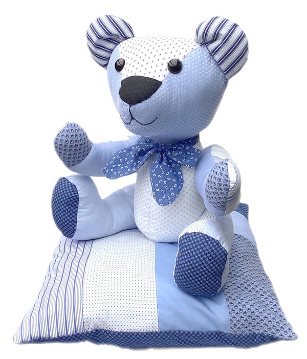 Grote blauwe lapjesbeer