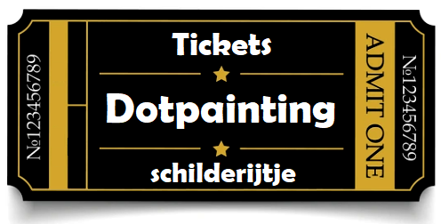 Ticket workshop dotpainting schilderijtje