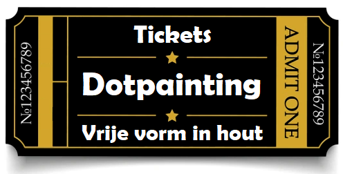 Ticket workshop dotpainting vrije vorm in hout