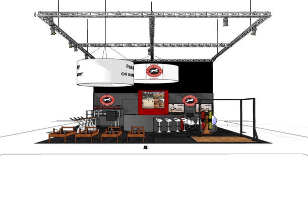 Fibo beursstand Mad Dogg Athletics USA Essen studiozo