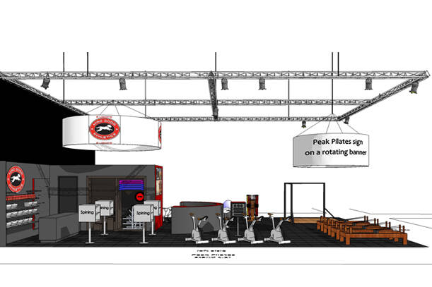 Fibo beursstand Mad Dogg Athletics USA Essen studiozo