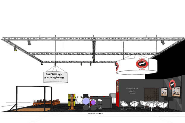 Fibo Beursstand Mad Dogg Athletics USA Essen studiozo