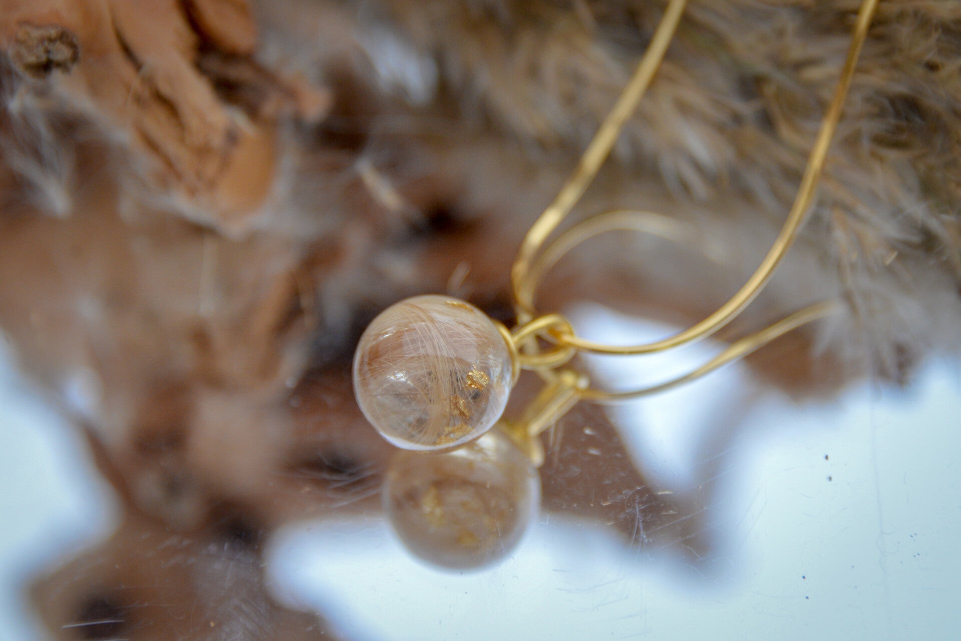 Perlenanhänger Gold mit Halskette