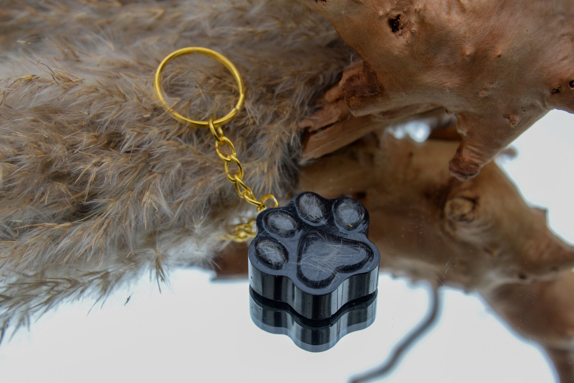 Pfotenanhänger Gold