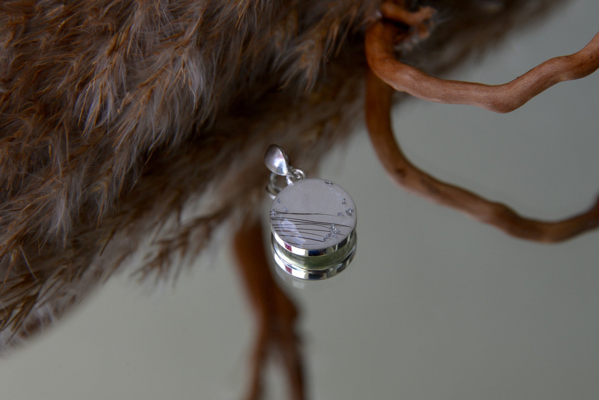 Runder Anhänger Silber