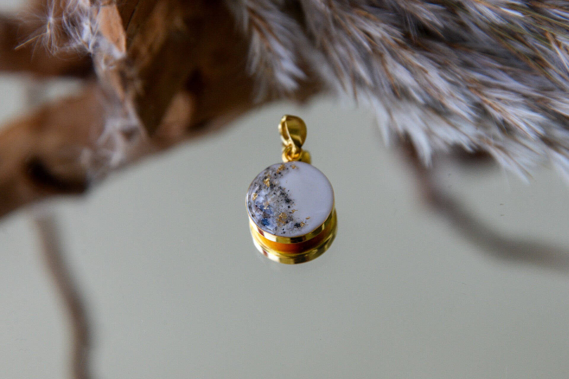 Runder Anhänger Gold