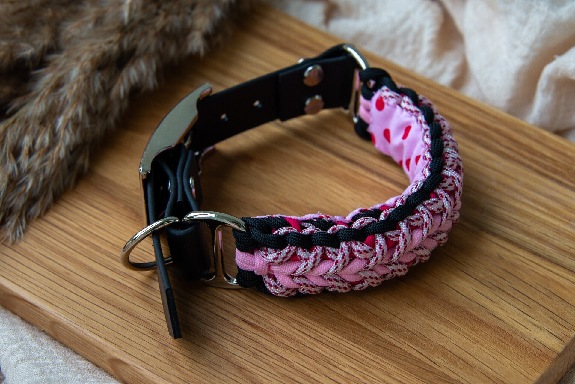 Halsband S "Pink Blossom"