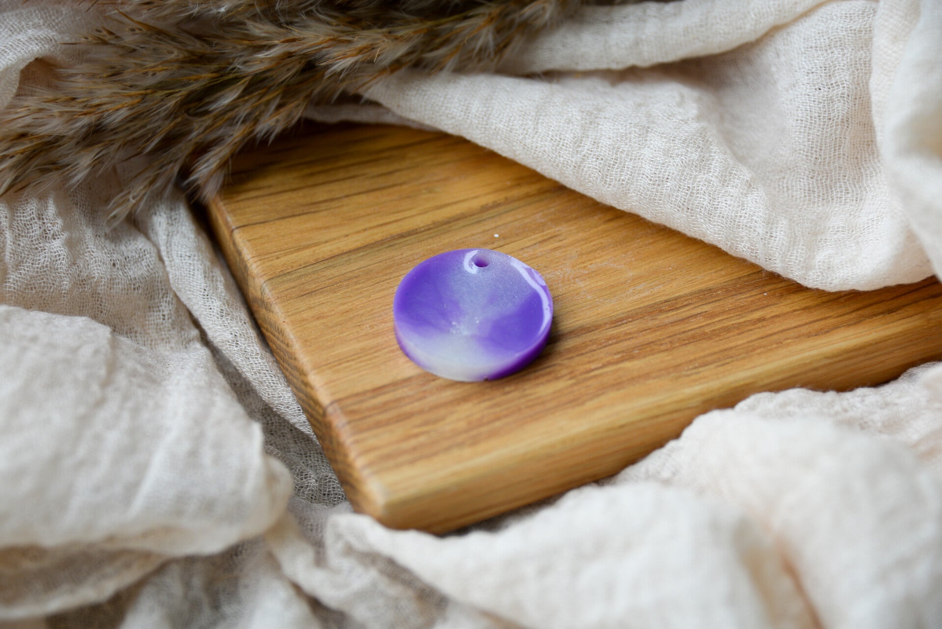 Hundemarke gross "Purple Glaze"