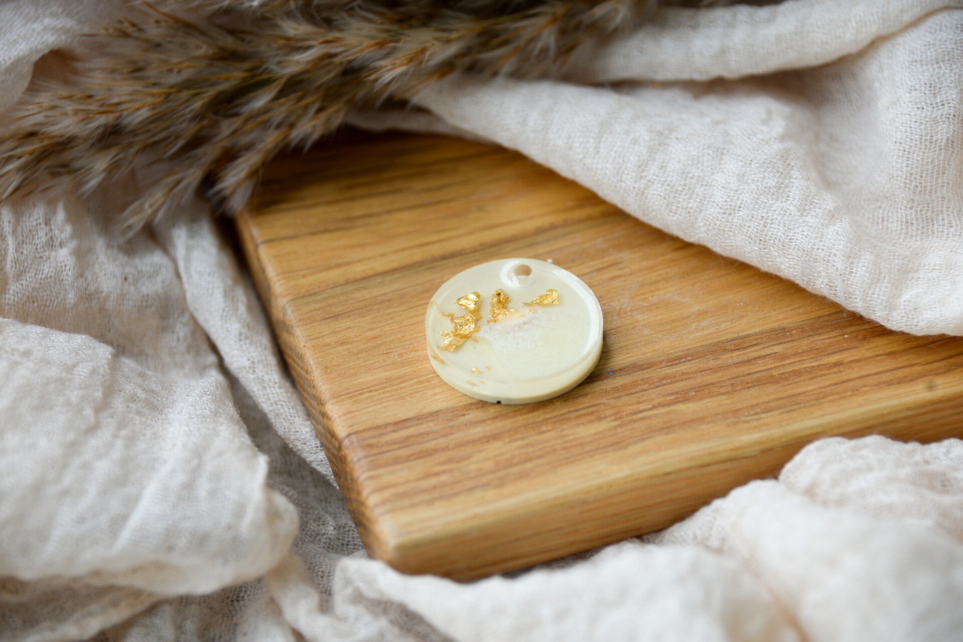 Hundemarke gross "Vanilla Gold"