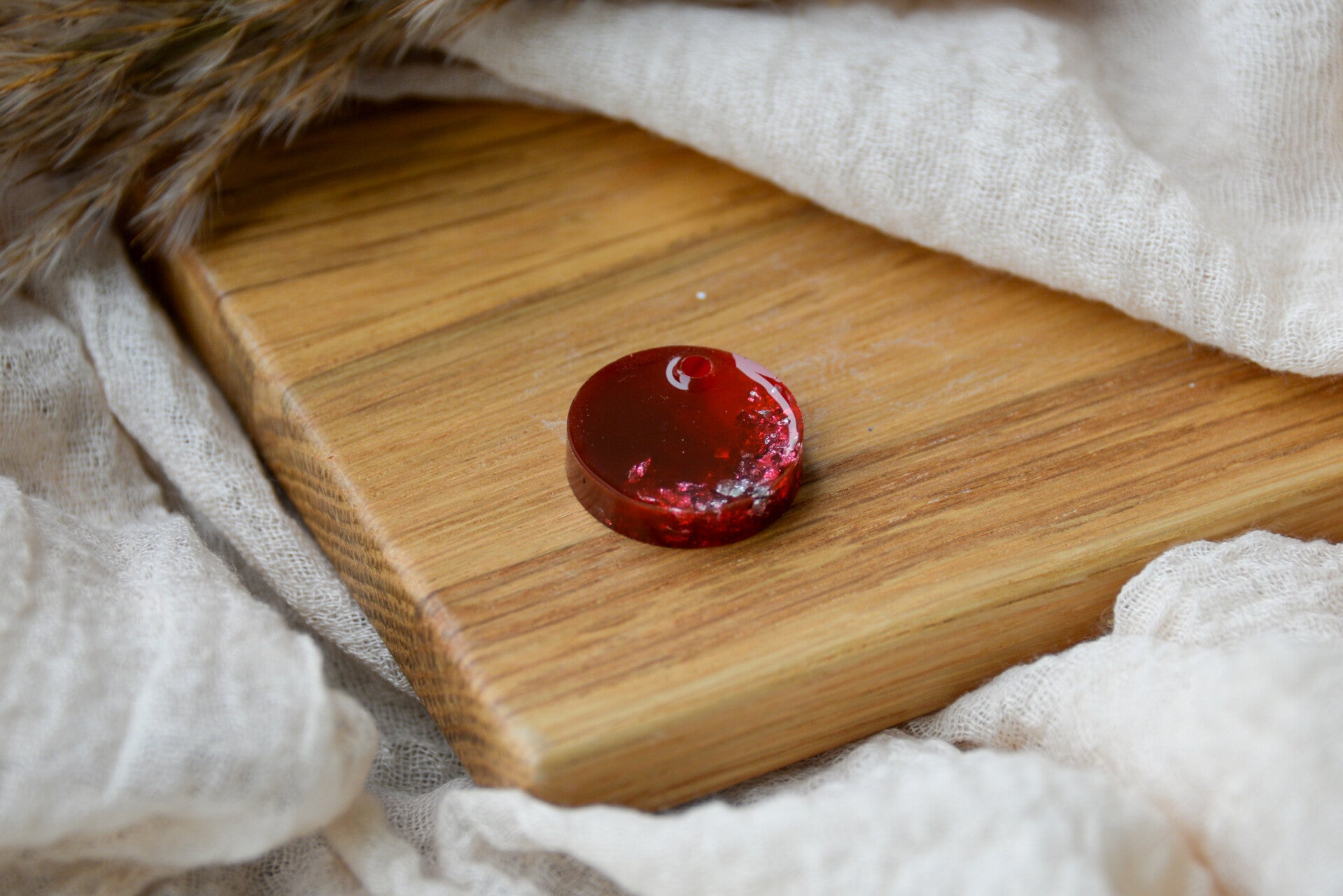 Hundemarke klein "Silver Cherry"