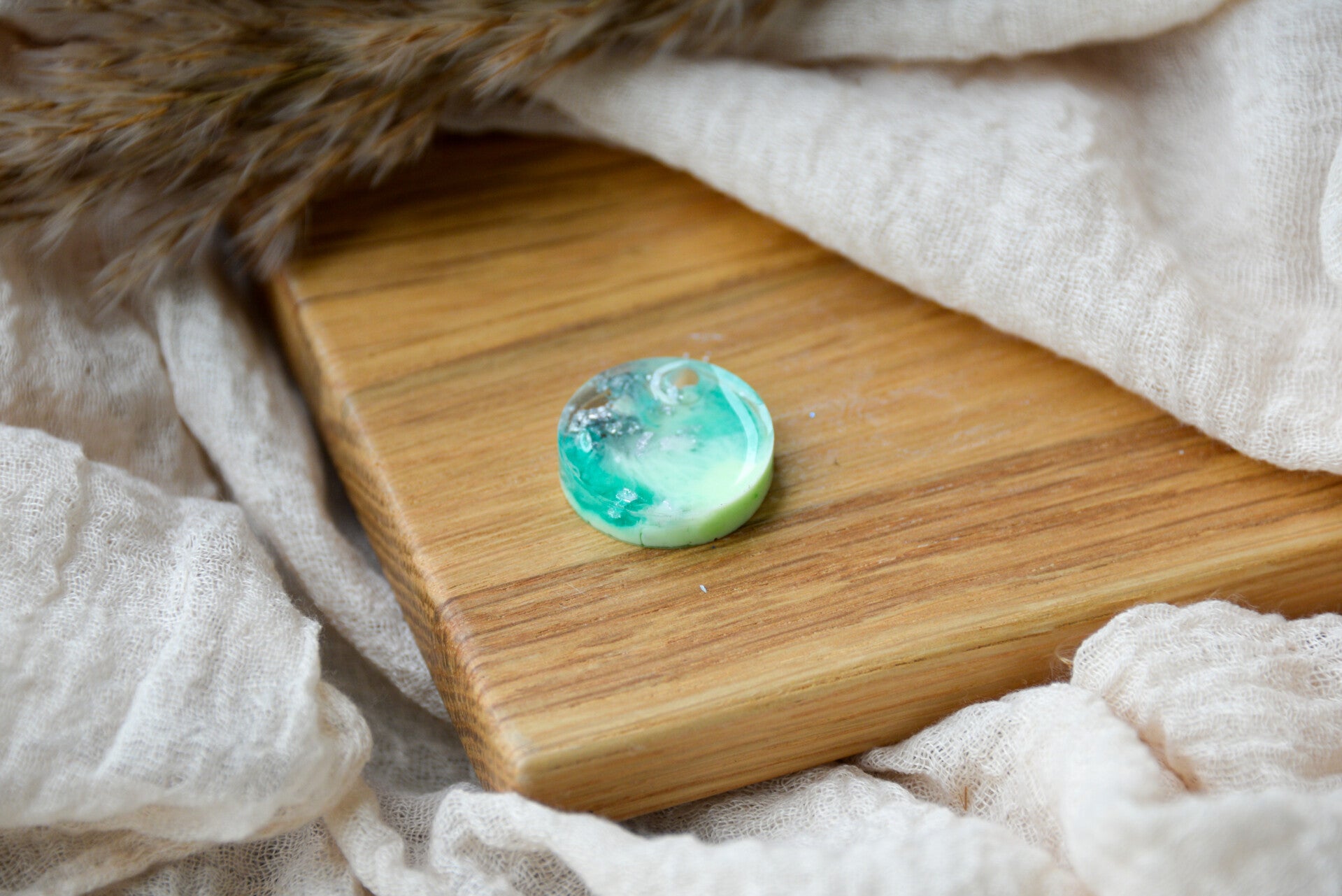 Hundemarke klein "Lime Splash"