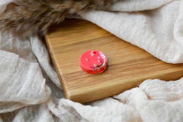 Hundemarke klein "Coral Pink"