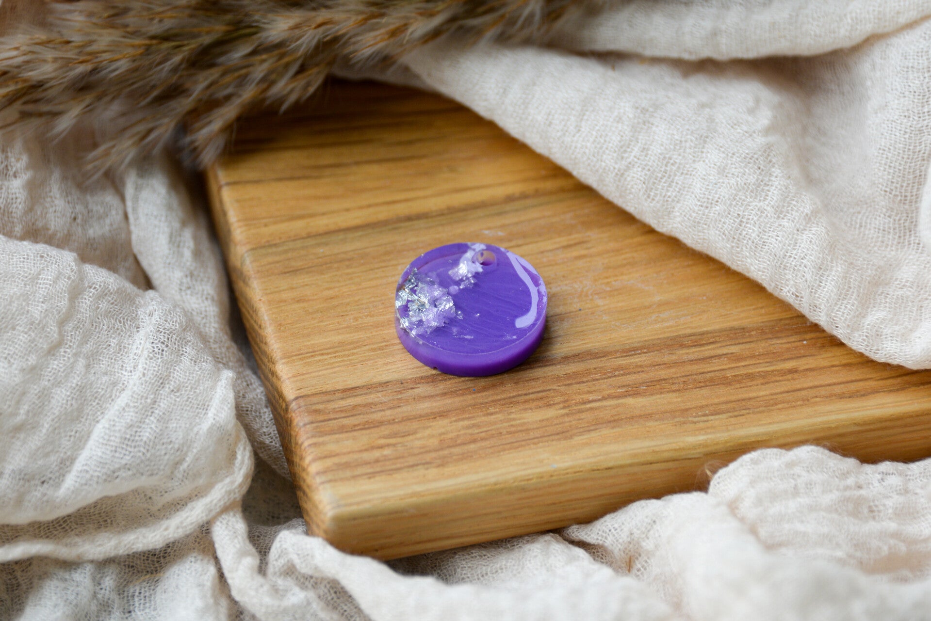 Hundemarke klein "Purple Dream"