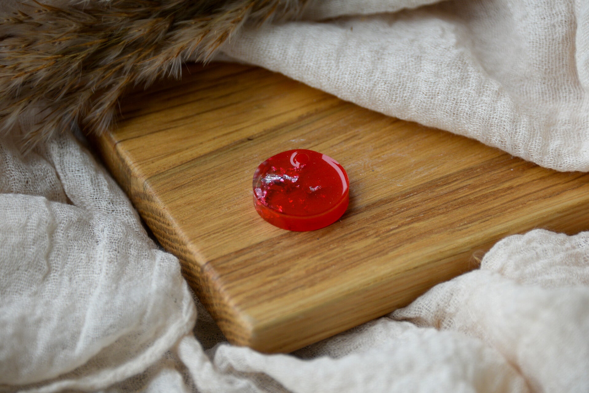 Hundemarke klein "Ruby Drop"