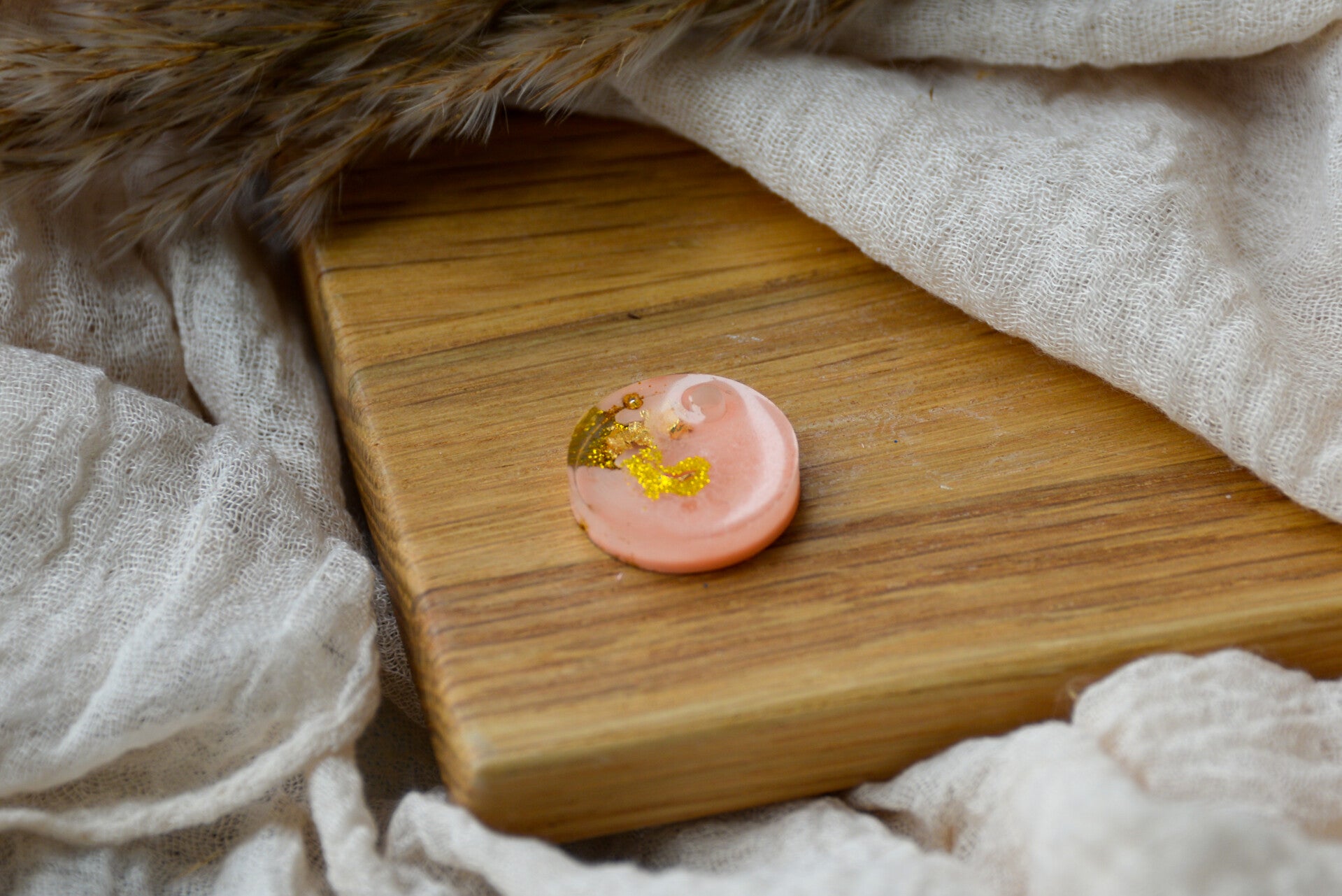 Hundemarke klein "Golden Peach"