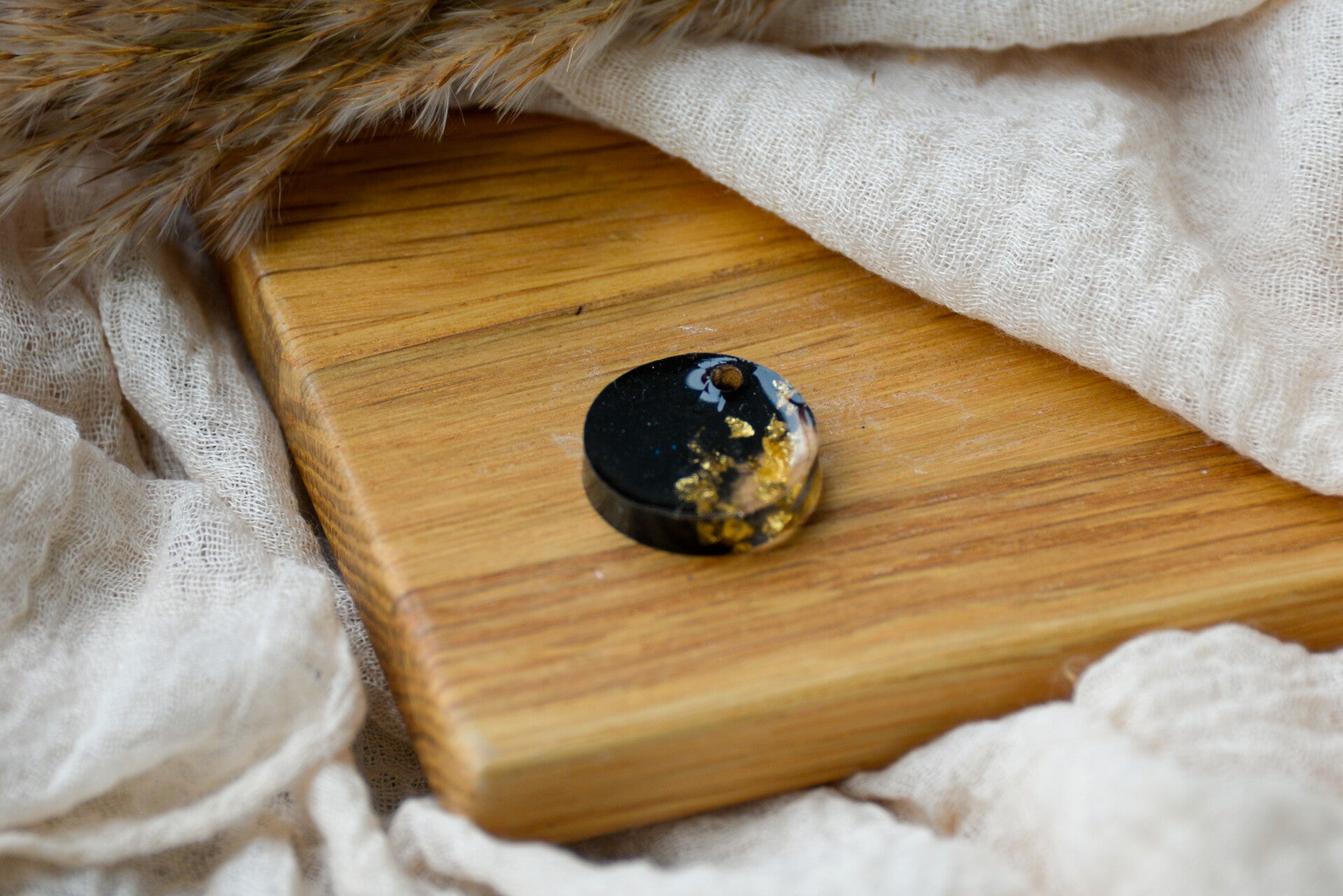 Hundemarke klein "Midnight Gold"