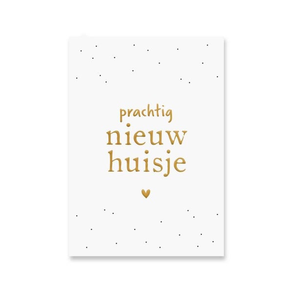 Prachtig nieuw huisje | kaartje