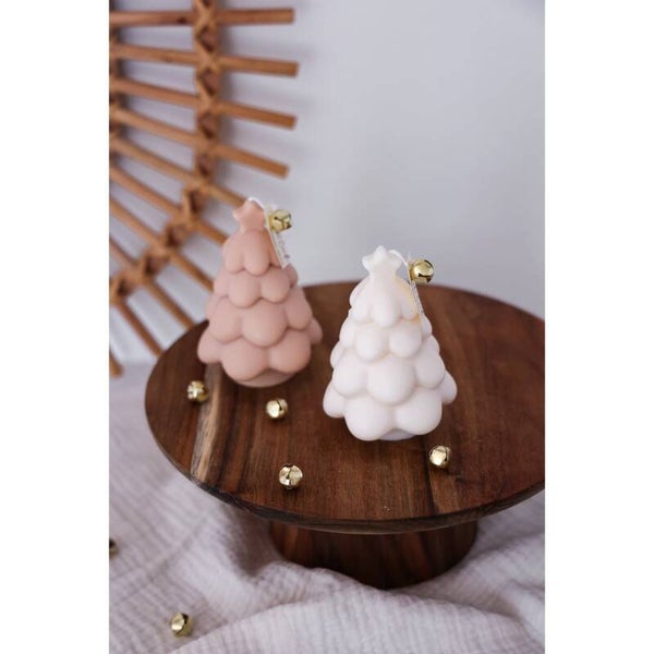 Kerstboom kaars 2 stuks