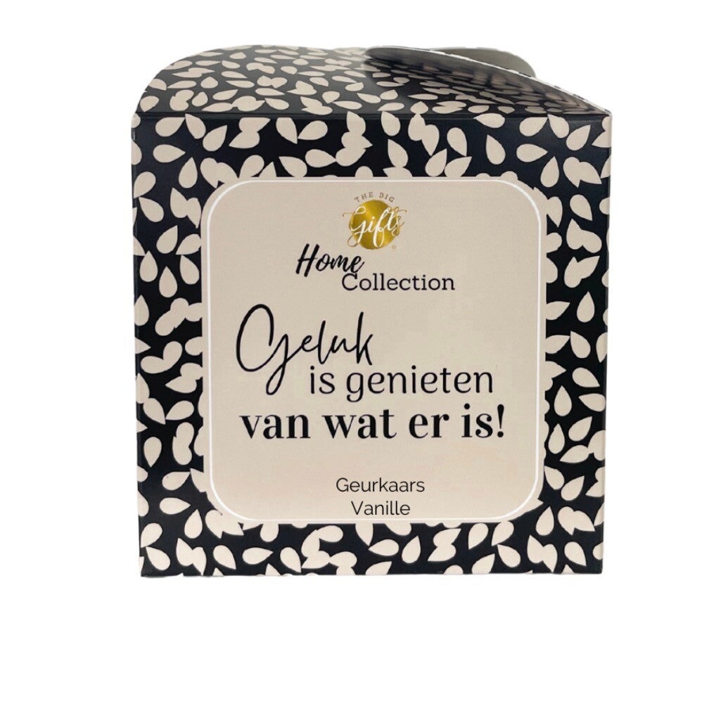 Geurkaars | Geluk is genieten van wat er is!