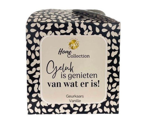 Geurkaars | Geluk is genieten van wat er is!