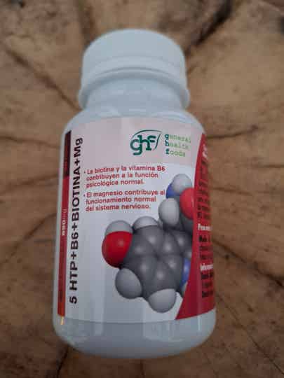 Triptofano 5HTP+B6+Biotina+Mg