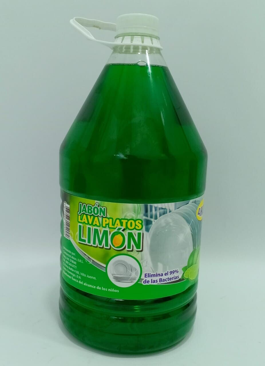 JABÓN LÍQUIDO LAVAPLATOS FRAG. LIMÓN AKOO