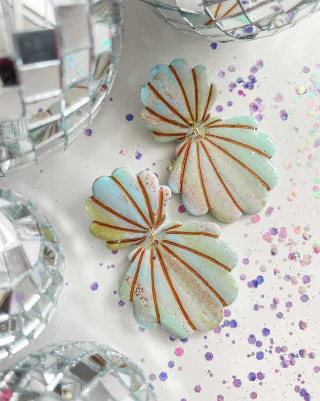 Zeeschelp licht blauw