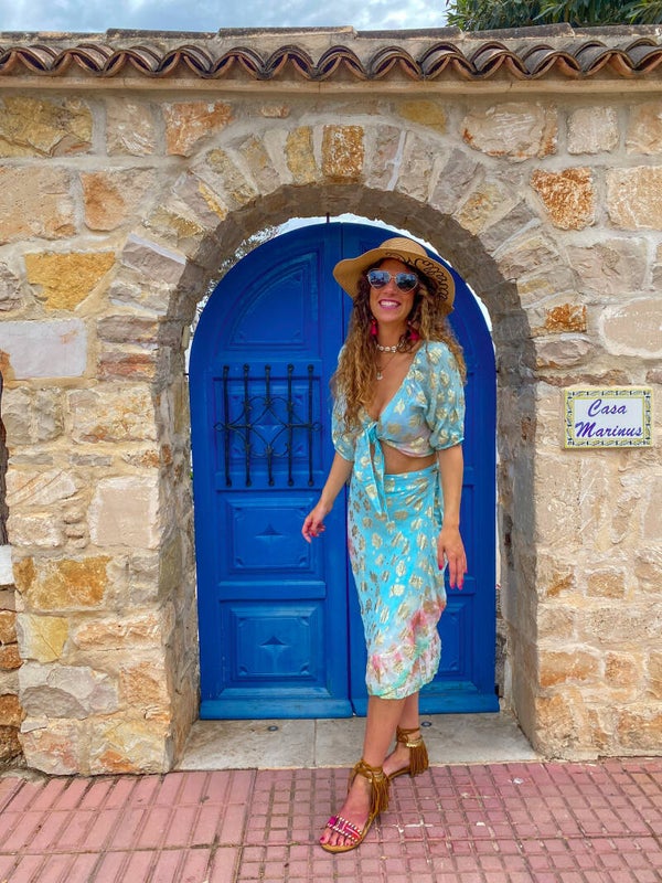 Boho Bue gold leaf set