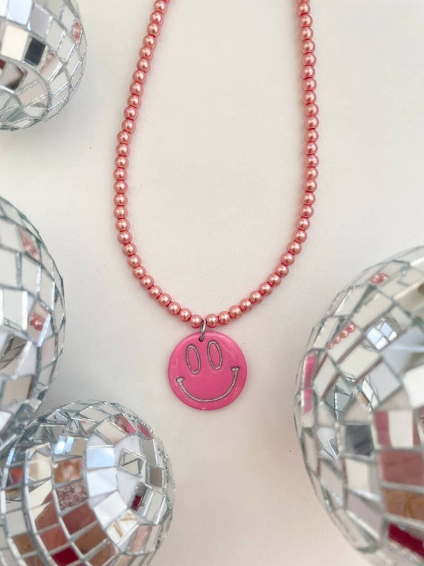 Celina smiley parel ketting
