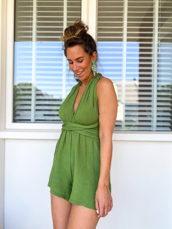 Lottie playsuit groen