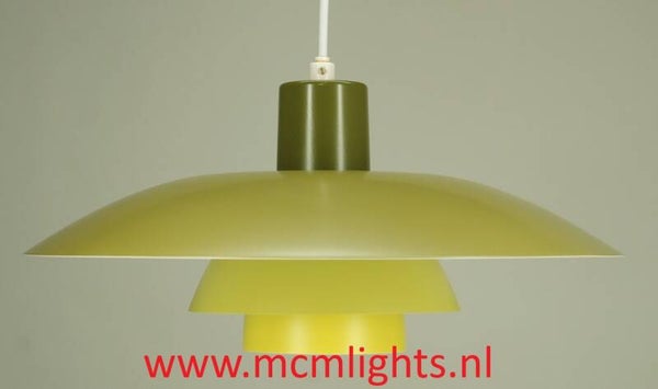 1970's Louis Poulsen PH4/3 in 4 shades of Olive.