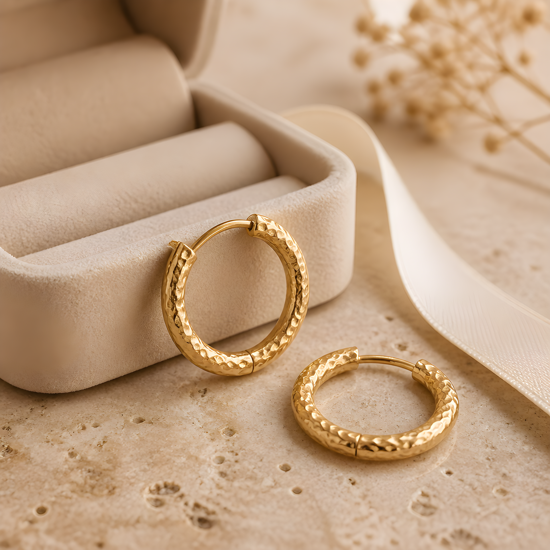 Créoles ciselée doré