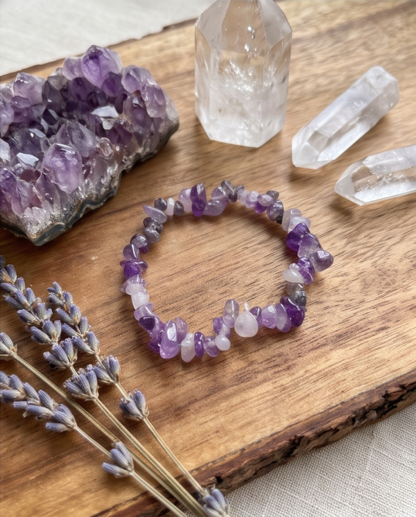 Bracelet Améthyste Rubanée Baroque 💜