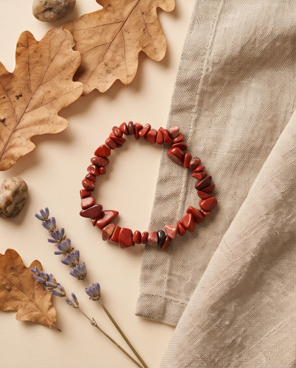 Bracelet Jaspe Rouge Baroque ❤️