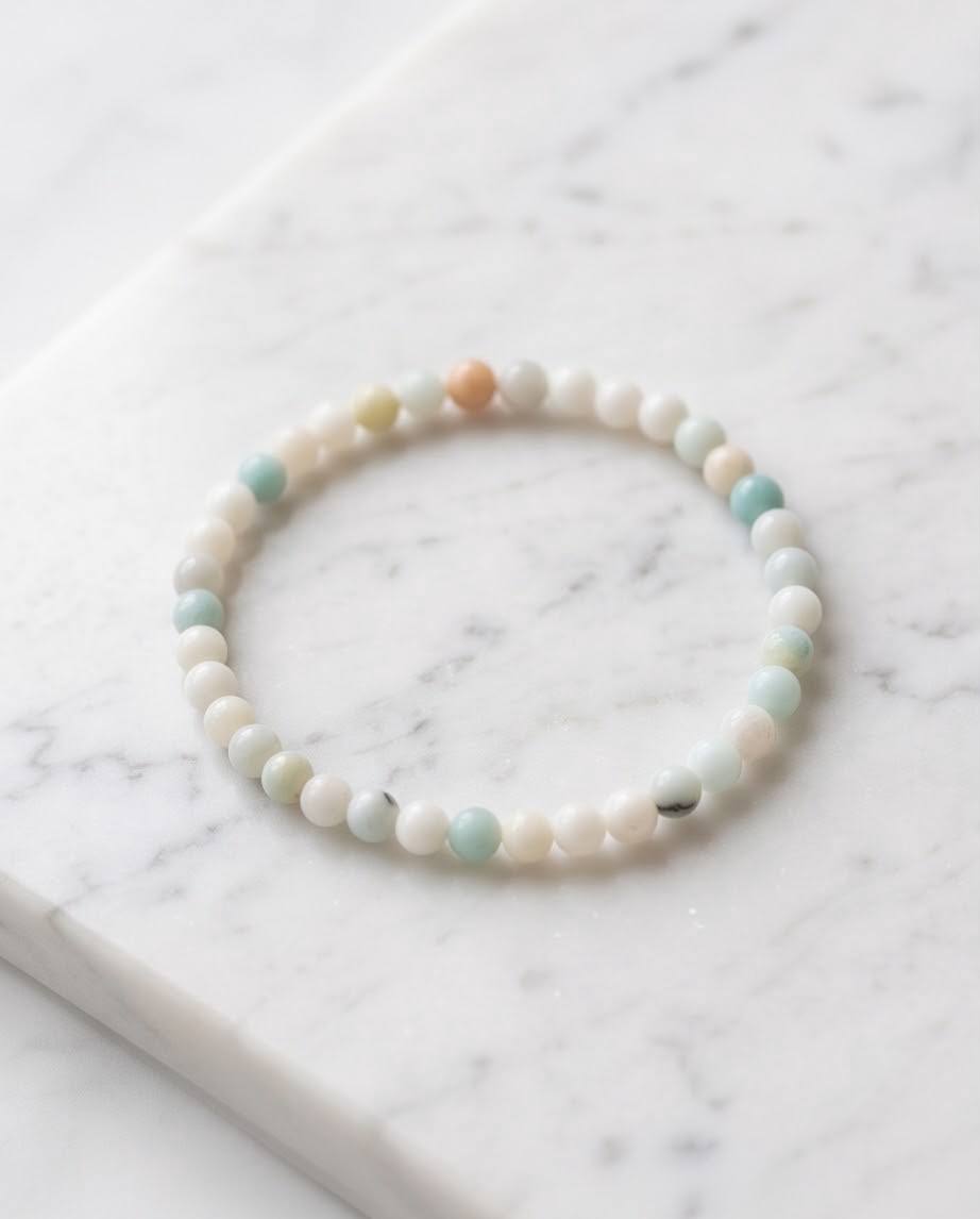 Bracelet Amazonite Multicolore 💚🩵