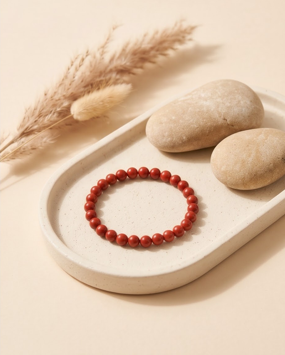 Bracelet Jaspe Rouge ❤️