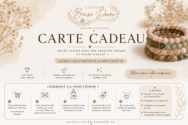 Carte cadeau L’Atelier Brise Dorée