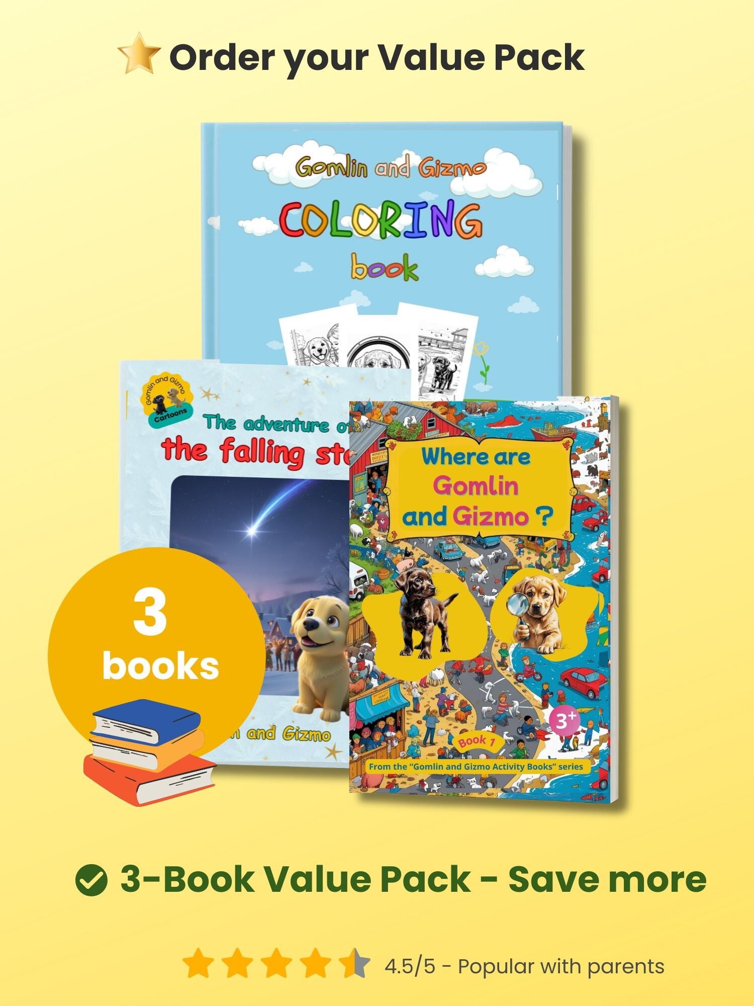 3-Book Value Pack – Gomlin and Gizmo