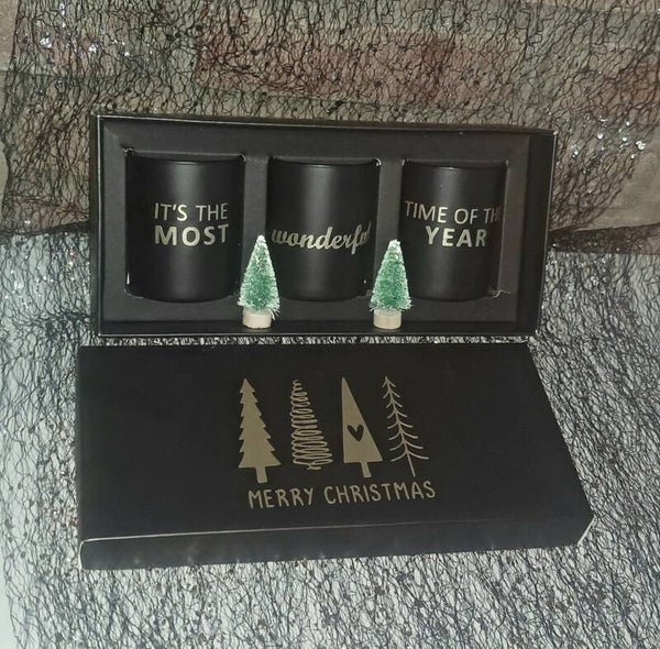 Geschenkdoos met 3 kaarsen