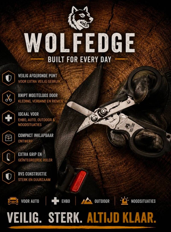 Wolf edge safety scissors ( veiligheids schaar)